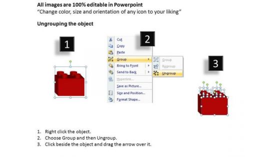 PowerPoint Themes Strategy Lego Blocks Ppt Backgrounds