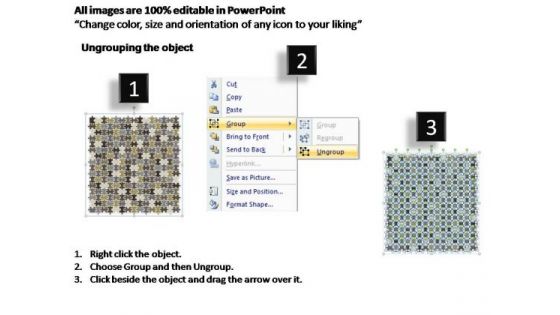 PowerPoint Themes Strategy Puzzle Matrix Ppt Process