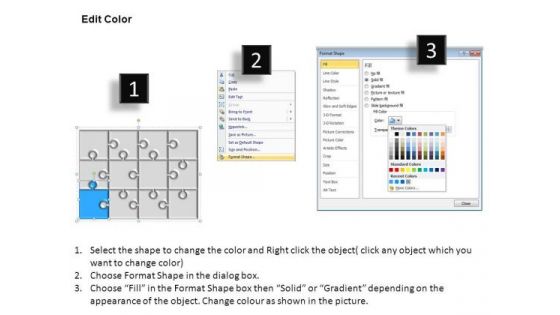 PowerPoint Themes Strategy Puzzle Process Ppt Design Slides