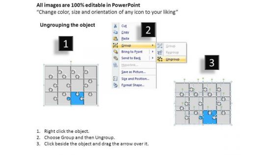 PowerPoint Themes Strategy Puzzle Process Ppt Template