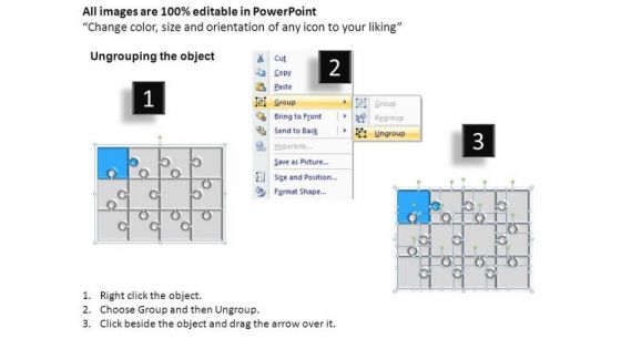PowerPoint Themes Strategy Puzzle Process Ppt Templates