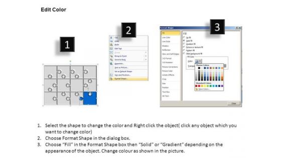 PowerPoint Themes Strategy Puzzle Process Ppt Theme