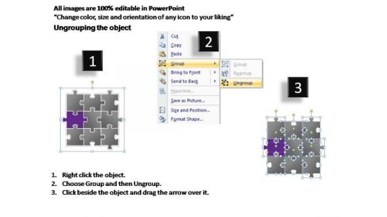 PowerPoint Themes Success Puzzle Ppt Slides