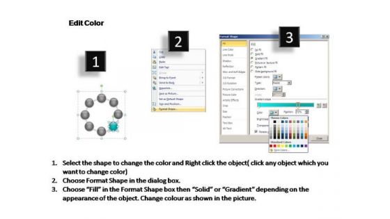 PowerPoint Themes Teamwork Cycle Process Ppt Design