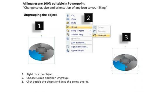 PowerPoint Themes Teamwork Jigsaw Pie Chart Ppt Theme