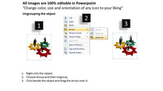 Ppt 3 Interconnected Stock Exchange Components Using Wheels Ratios Templates PowerPoint