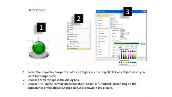 Ppt 3d Animated 2 Circular Contrasting Approaches PowerPoint Templates