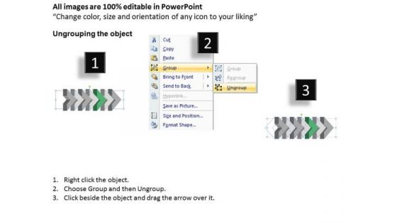 Ppt 3d Arrow Representing Realistic Steps 6 Graphic