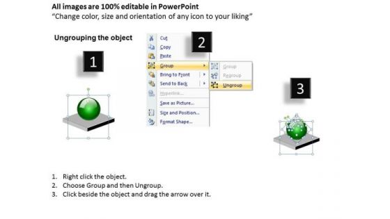Ppt 3d Boxes Connected With Curved Arrows PowerPoint 2010 Linear Process Templates