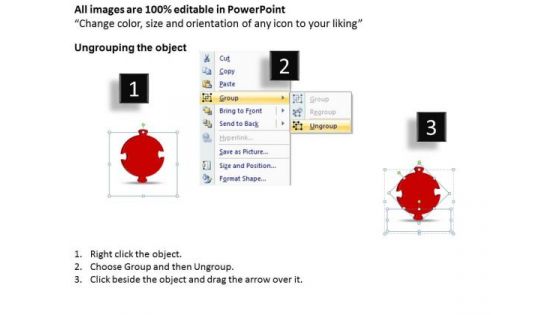 Ppt 3d Circular Puzzle Support Structure Fitting The Missing Piece Business PowerPoint Templates