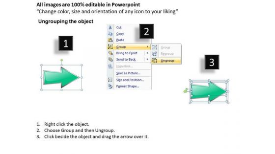 Ppt 3d Horizontal Abstraction To Present Business Issues Six Steps PowerPoint Templates