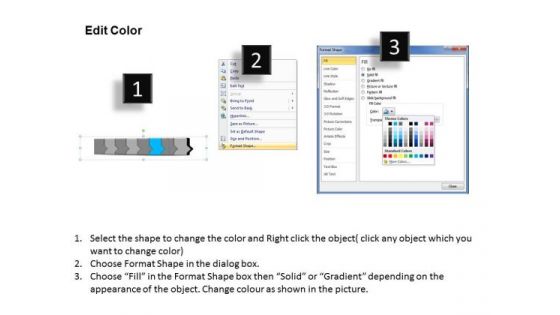 Ppt 3d Horizontal Illustration To Prohibit Marketing Losses Eight Steps PowerPoint Templates