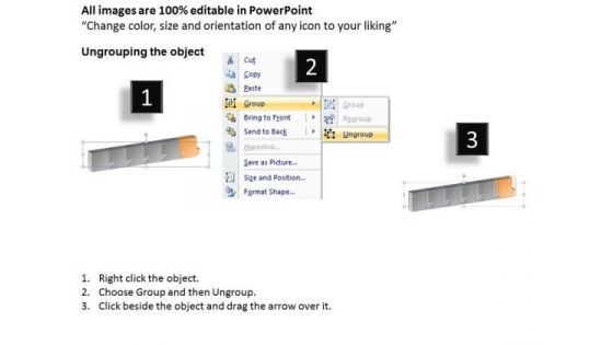 Ppt 3d Illustration Of Marketing Planning 6 Stages Time Management PowerPoint 7 Image
