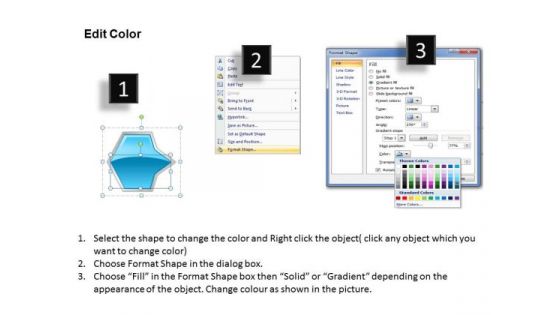 Ppt 3d Illustration Of Octagonal Arrows PowerPoint Templates 4 Stages