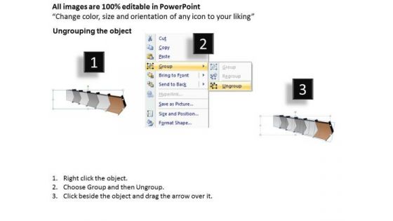 Ppt 3d Illustration Of Six Step Arrow Forging Procedure PowerPoint Slides 7 Image