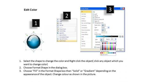 Ppt 3d Interlinked Circular Align Text Boxes PowerPoint 2010 On Arrows 5 Stages Templates