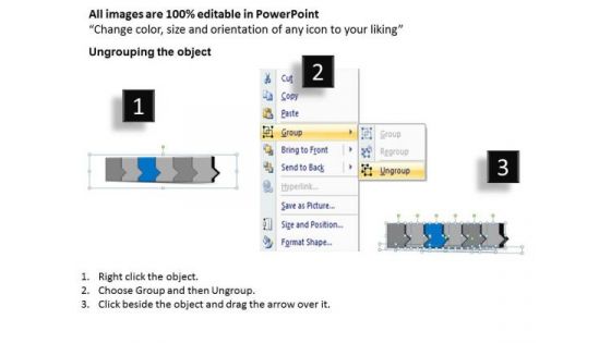 Ppt 3d Linear Abstraction To Oppose Business Losses Six Steps PowerPoint Templates
