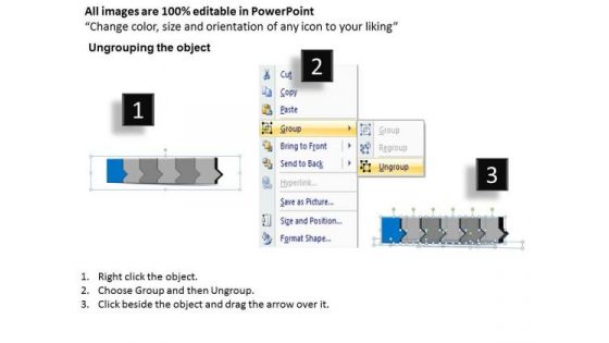 Ppt 3d Linear Abstraction To Prevent Marketing Losses Six Steps PowerPoint Templates