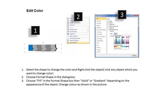 Ppt 3d Linear Abstraction To Prevent Marketing Losses Six Steps PowerPoint Templates