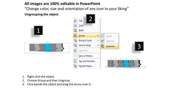 Ppt 3d Linear Abstraction To Shut Off Business Losses Six Steps PowerPoint Templates