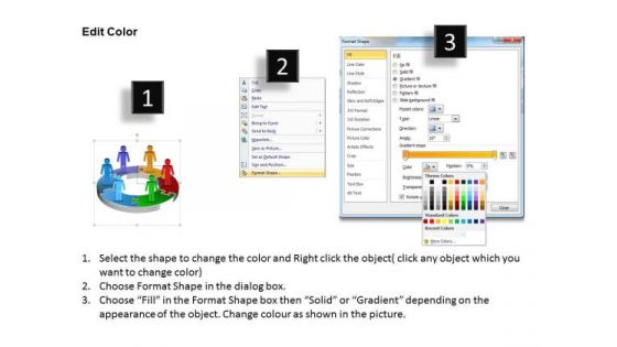 Ppt 3d Pie Chart With Standing Free Business Sample Presentation PowerPoint Men Templates