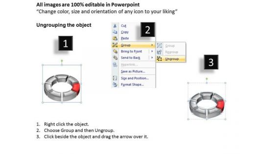 Ppt 3d Red Animated Circular Forging Process PowerPoint Slides Templates