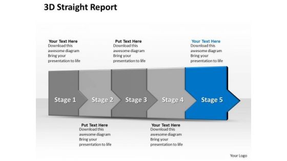 Ppt 3d Steady Description To Prevent Financial Losses Five Steps PowerPoint Templates
