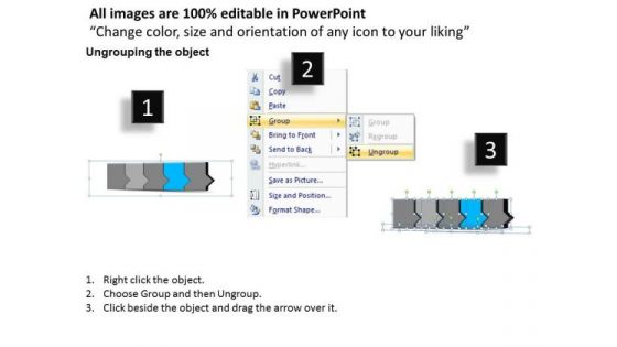 Ppt 3d Straight Description To Prevent Marketing Losses Five Steps PowerPoint Templates