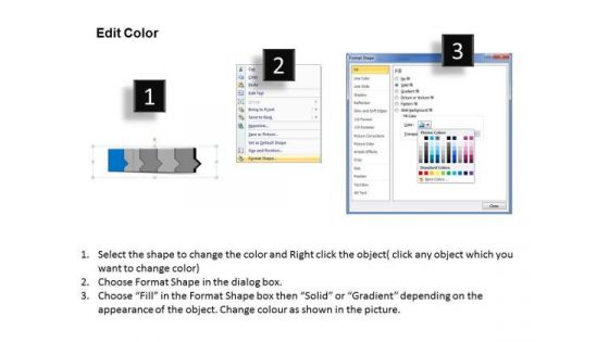 Ppt 3d Straight Description To Restrict Business Losses Five Steps PowerPoint Templates