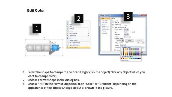 Ppt 4 Concepts Text Link Boxes PowerPoint 2007 An Arrow Templates