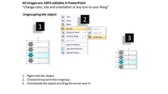Ppt 4 Step Table Swim Lane Diagram PowerPoint Template Editable Templates