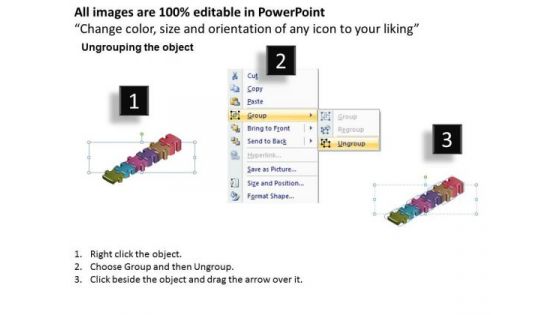Ppt 6 Jigsaw Autoshape Puzzle PowerPoint Template Free Steps Templates