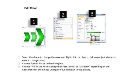 Ppt 6 Linear Circular Arrows PowerPoint 2010 Placed Horizontally Templates