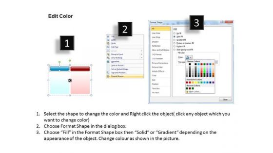 Ppt A Simple 2 Stage Process Editable Communication Skills Powerpoin Templates