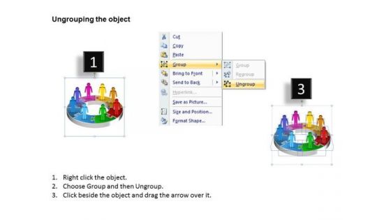 Ppt A Team Of Business People Standing On Pie PowerPoint Bar Chart Ks2 Pieces Templates