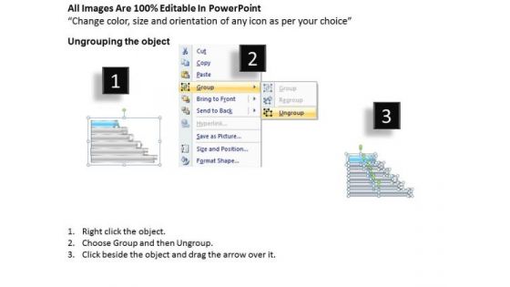 Ppt Alpahabet Chart With Textboxes Business Strategy PowerPoint Business Templates