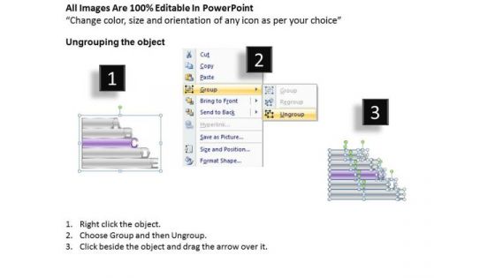 Ppt Alphabet Blocks Abcde With Textboxes Chart PowerPoint Templates