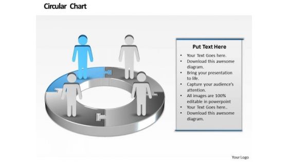 Ppt Animated Men Standing On Colorful Pie Chart Presentation PowerPoint Tips Templates