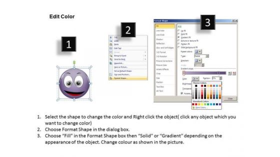 Ppt Animated Smiley Face Express Great Emotion Process PowerPoint Templates