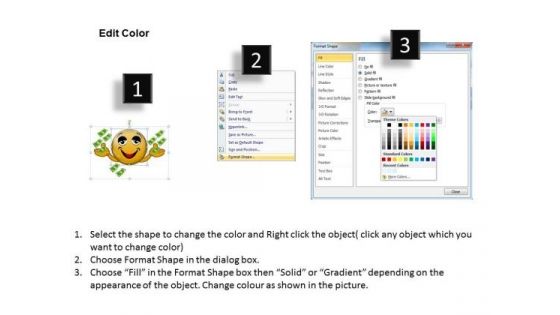 Ppt Animated Smiley With Happy Emotion Business Management PowerPoint Finance Templates