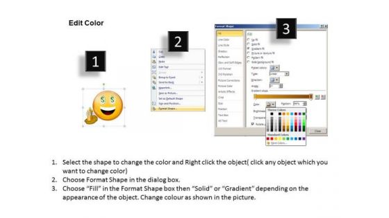Ppt Animated Smiley With Happy Emotion Project Management PowerPoint Business Templates