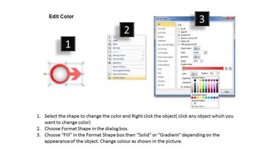Ppt Annular Example Of 3 Stages Using Arrow PowerPoint Templates