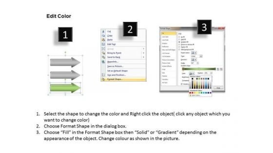 Ppt Arrow 3 Stages Extending Process PowerPoint Templates