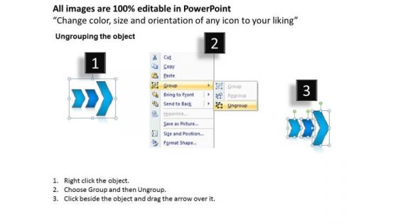 Ppt Arrow Demonstration Of 3 Practice The PowerPoint Macro Steps Templates