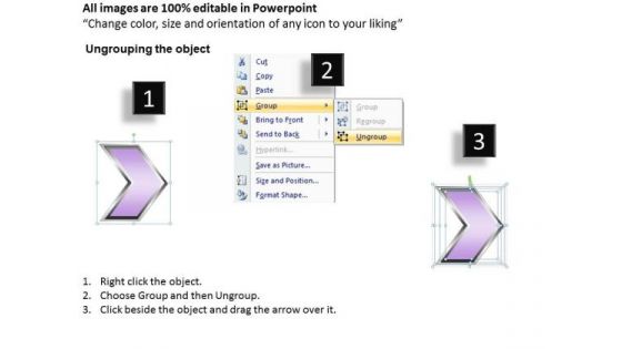 Ppt Arrow Description Of 2 State PowerPoint Project Diagram Method Templates