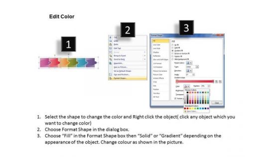 Ppt Arrow Forging Process PowerPoint Slides 6 Stages Templates