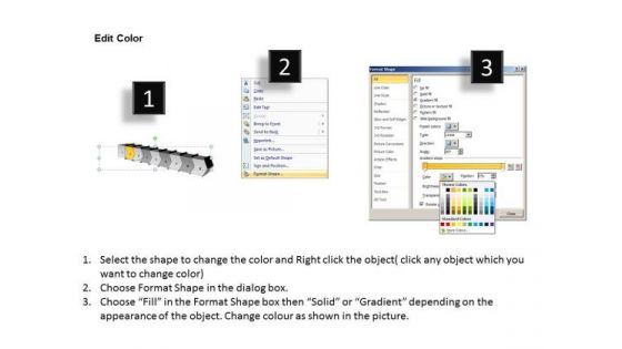 Ppt Background Continous Establishment PowerPoint Theme Flow Process Diagram 3 Graphic