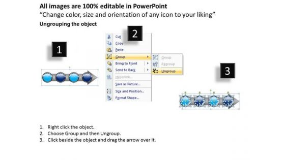Ppt Beeline Illustration Of Financial Process Using 4 Phase Diagram PowerPoint Templates