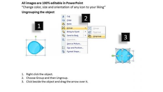 Ppt Blue Circular Arrow Business PowerPoint Presentation Process Flow Templates