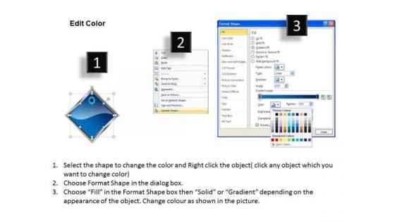 Ppt Blue Diamond Linear Series 7 Power Point Stage PowerPoint Templates